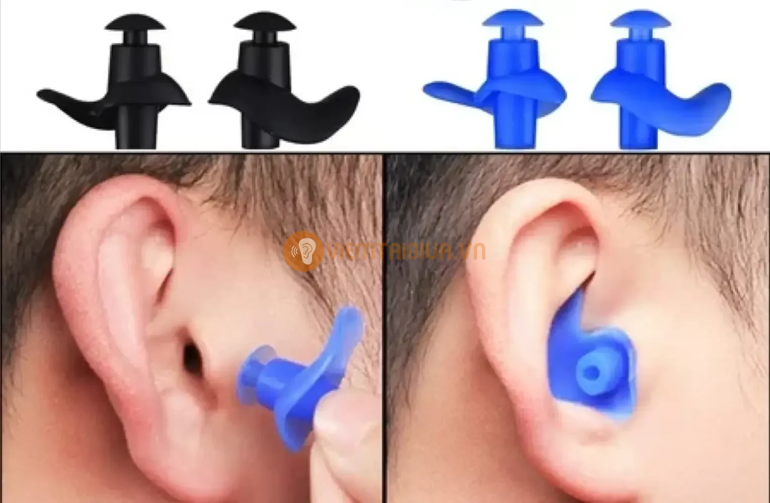 Sử dụng nút tai giúp hạn chế nước vào tai của trẻ, tránh vi khuẩn và virus xâm nhập